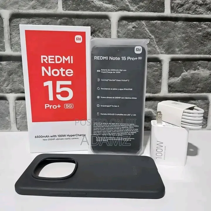 New Xiaomi Redmi Note 15 Pro+ 512 GB Black