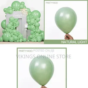 Pearl Light Green Balloons 100pcs Green 100 PCS 12 Inch