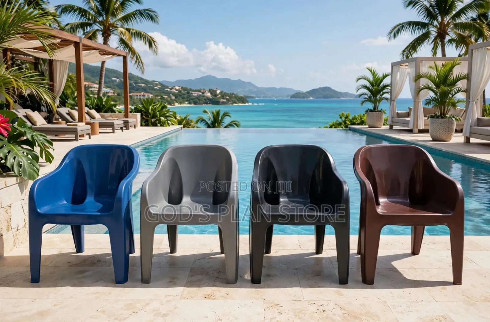 Morissom Outdoor Dining Beach Plastic Chairs Plastic Chairs