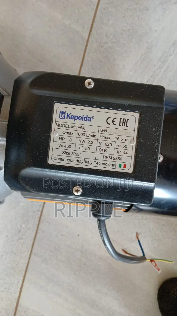 2.2kW AC Surface Water Pump 60,000l/H 16.5m Head | 3" Inlet Outlet