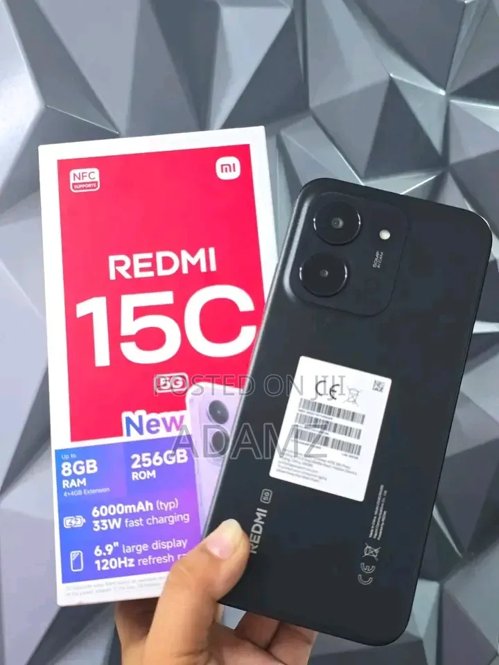 New Xiaomi Redmi 15C 4G 256 GB Black