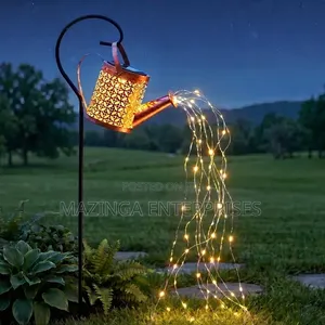 72 LED Solar Watering Can With Lights, Outdoor Hanging Lantern