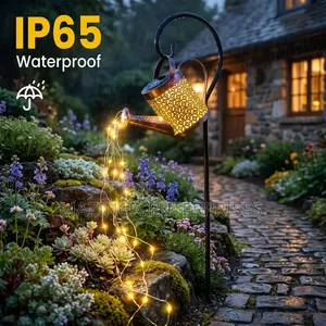 72 LED Solar Watering Can With Lights, Outdoor Hanging Lantern