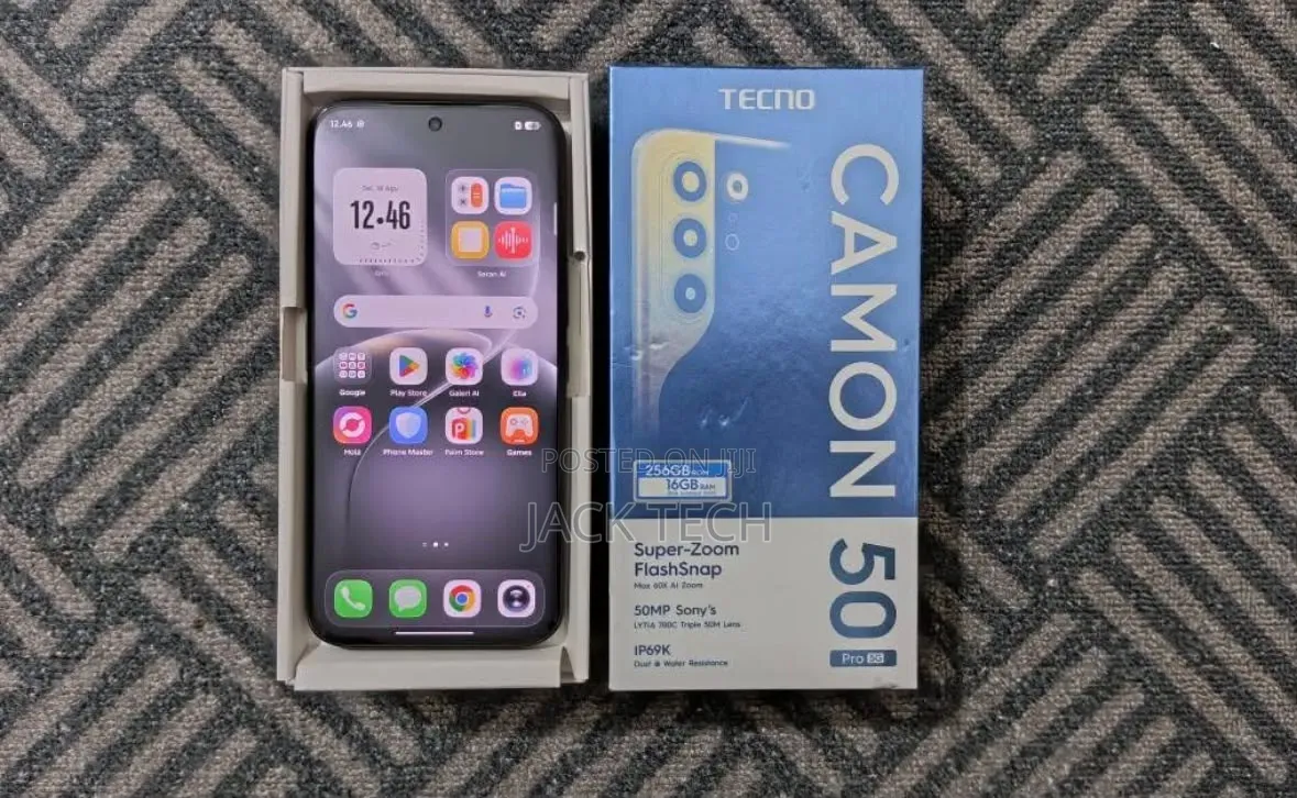 New Tecno Camon 50 Pro 256 GB Black