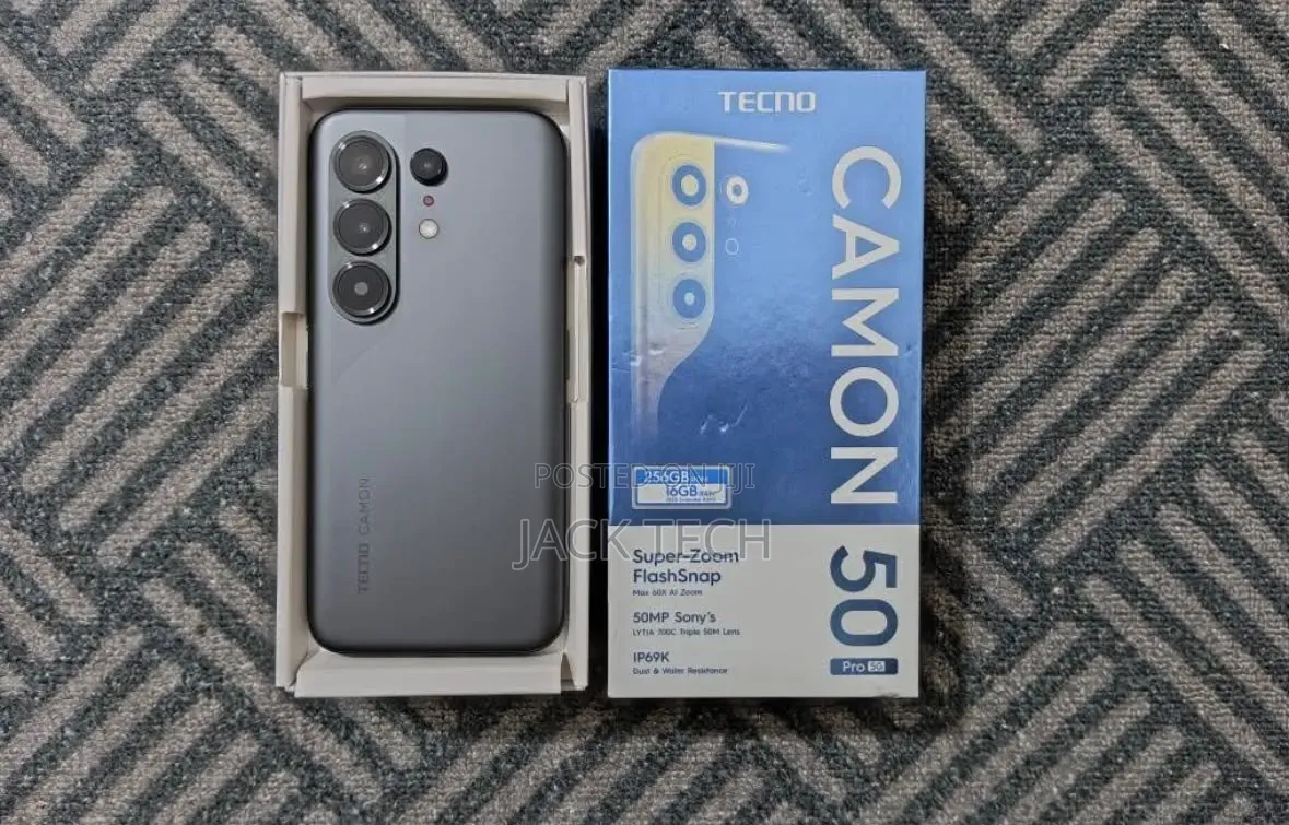 New Tecno Camon 50 Pro 256 GB Black