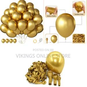 50 PCS Metallic Gold 12 Inch Balloons