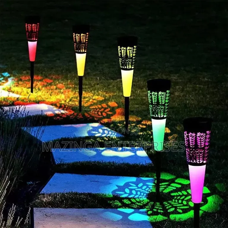 6pc Color Changing Solar Garden Lights Fr Lawn,Walkway,Patio,Landscape