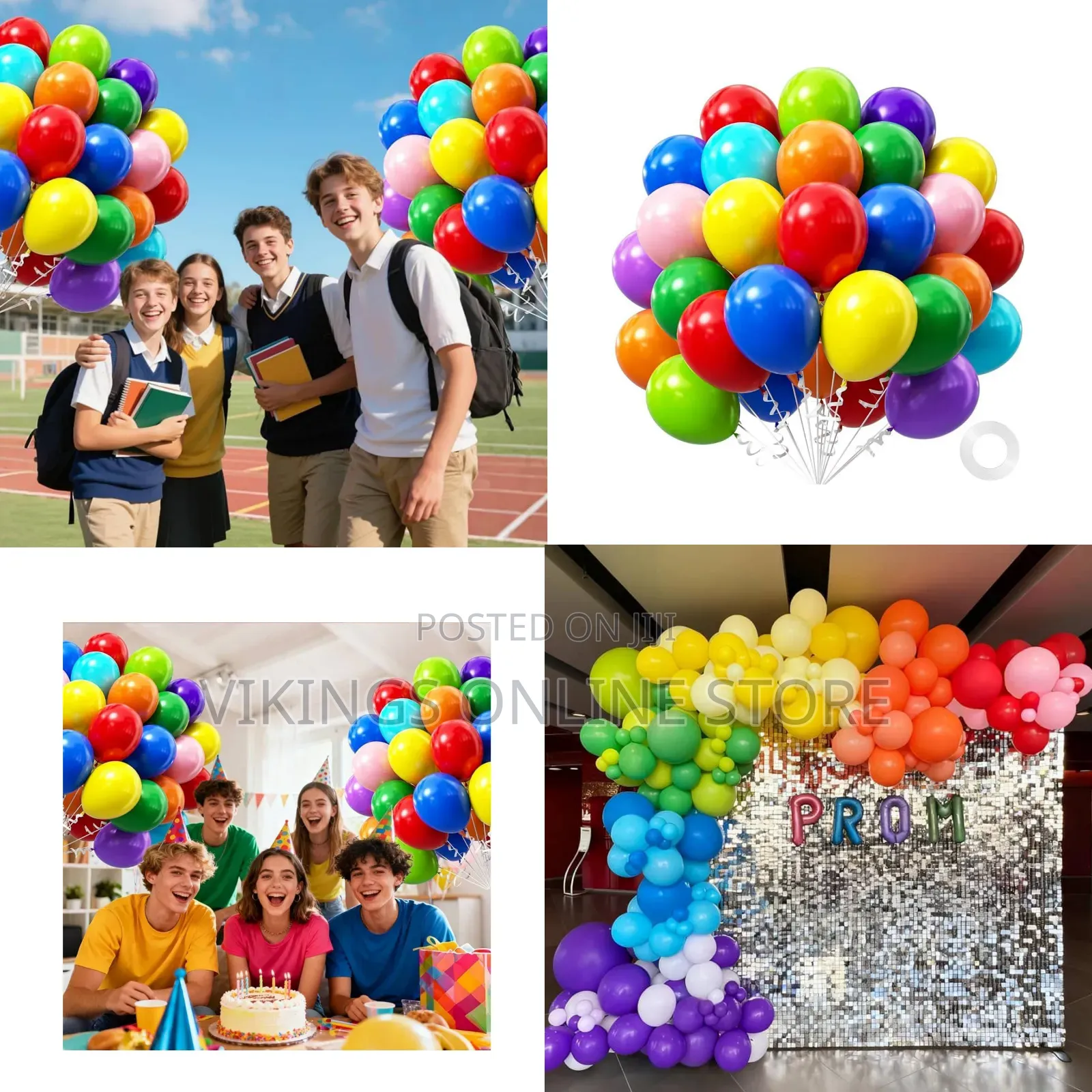Colorful Balloons 12 Inch, Latex 50pcs Party Balloons Red Dark Purple
