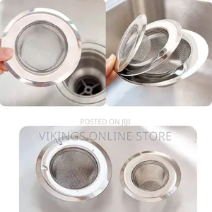 3Pc Stainless Steel Mesh Sink Strainer Set Pool Drainer - Multi Size