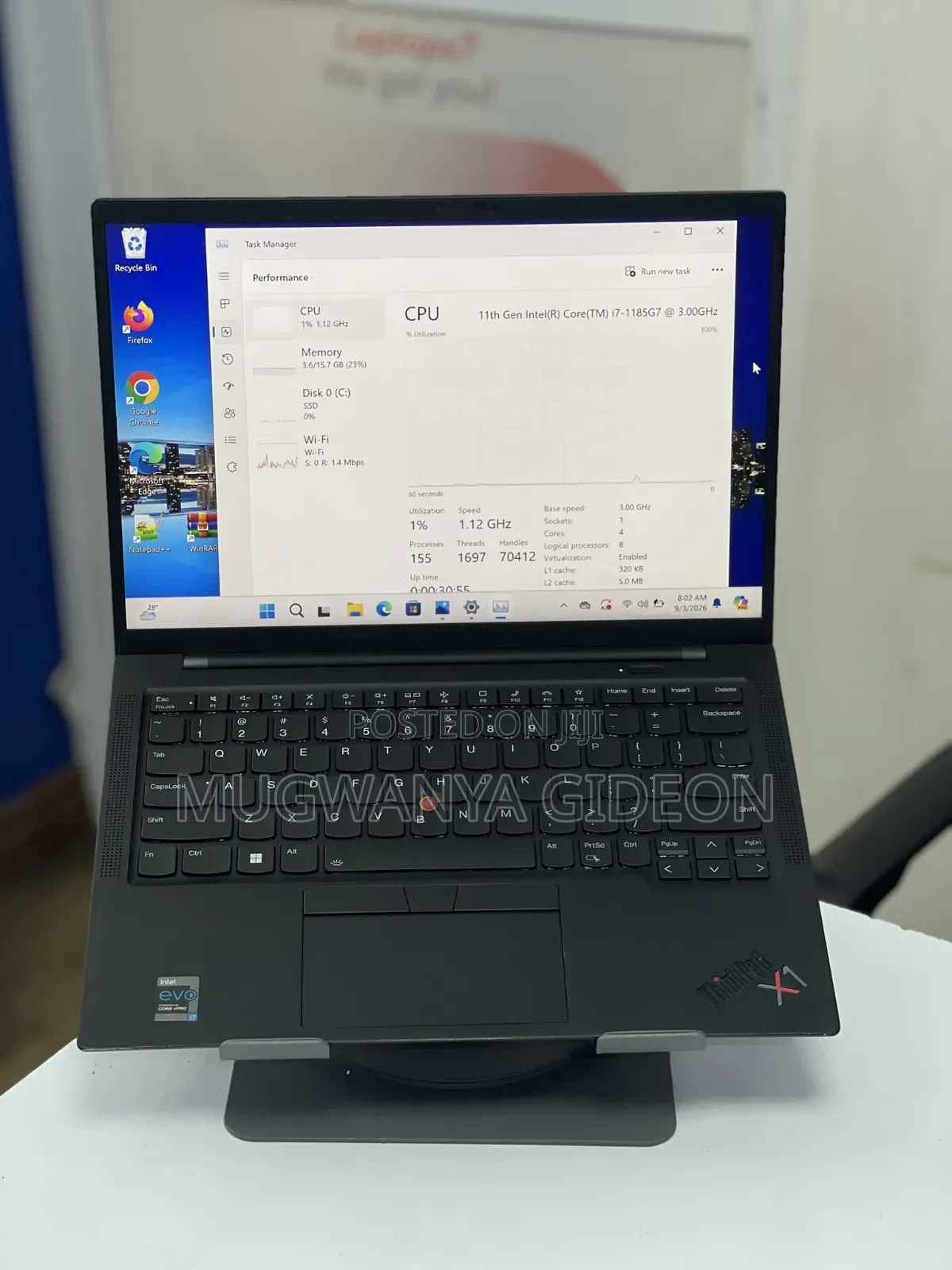 New Laptop Lenovo ThinkPad X1 Carbon 16GB Intel Core i7 SSD 512GB