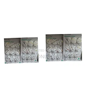 9-Piece Pack of Zhongqiu Marble-Patterned Self-Adhesive Wall Hooks