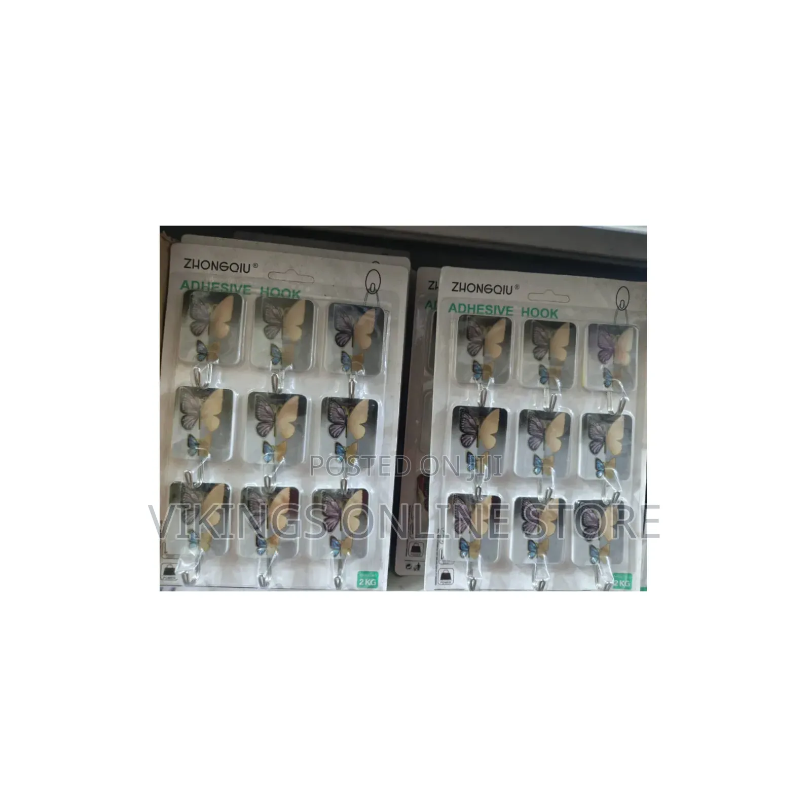 Pack of Self-Adhesive Wall Hooks