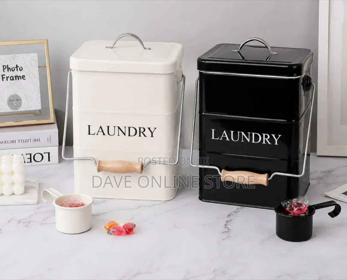 5L Retro Farmhouse Metal Laundry Detergent Containers