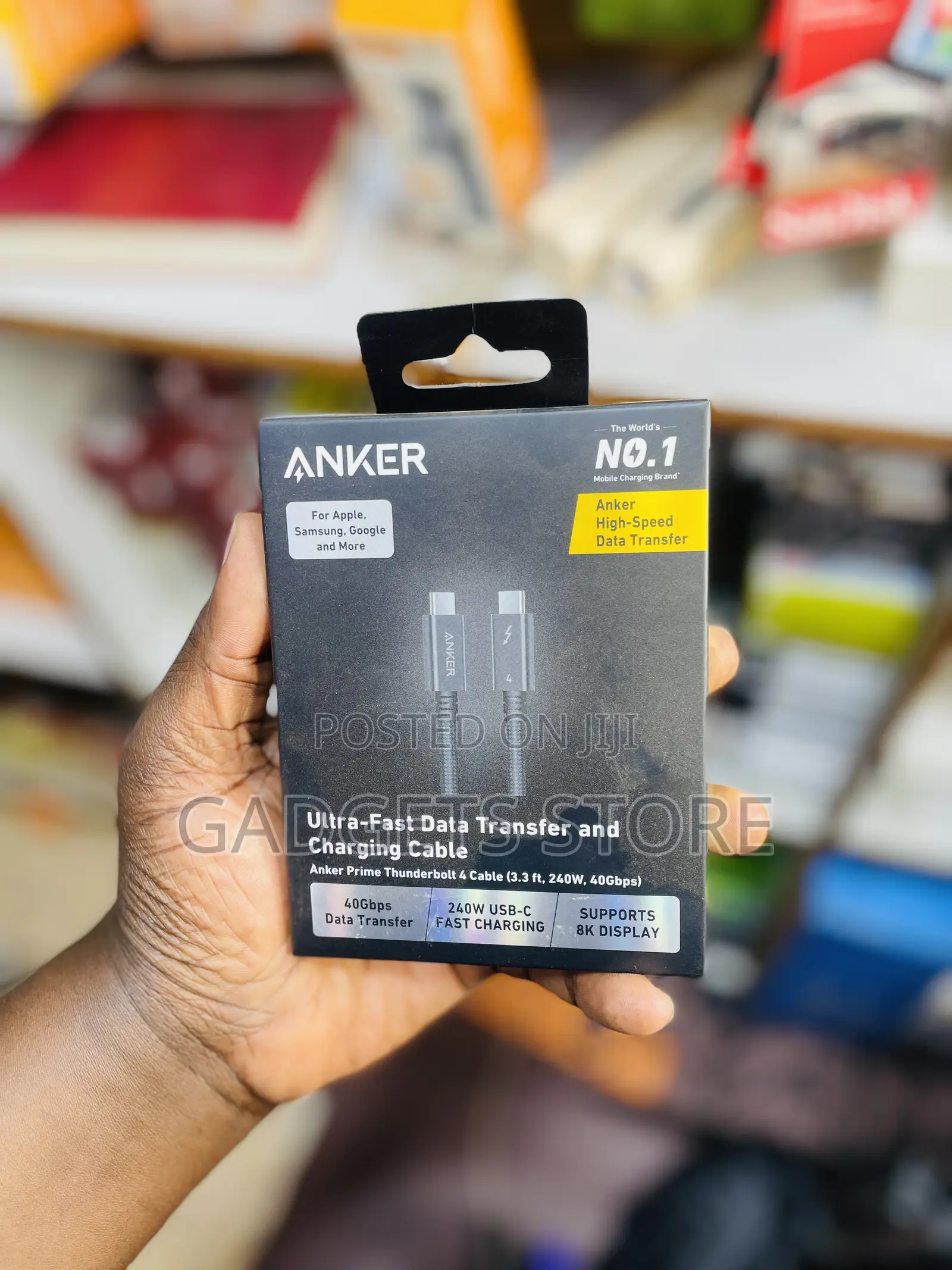 Anker Prime Thunderbolt 4 Cable (3.3 Ft)