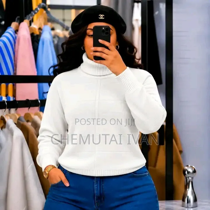 Pull Neck Sweater Shirts for Ladies