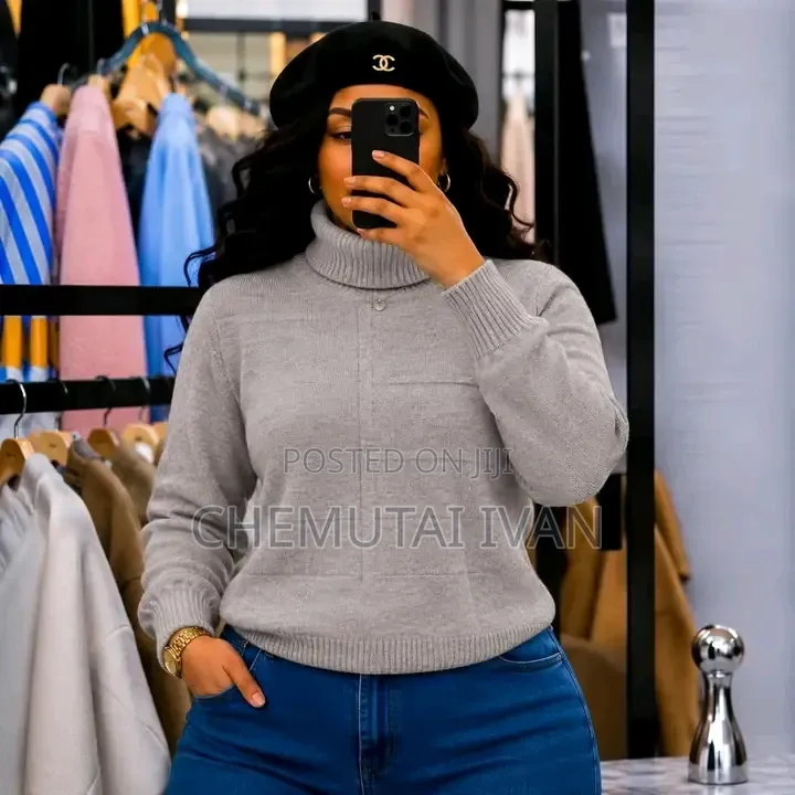 Pull Neck Sweater Shirts for Ladies