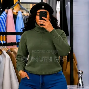 Pull Neck Sweater Shirts for Ladies