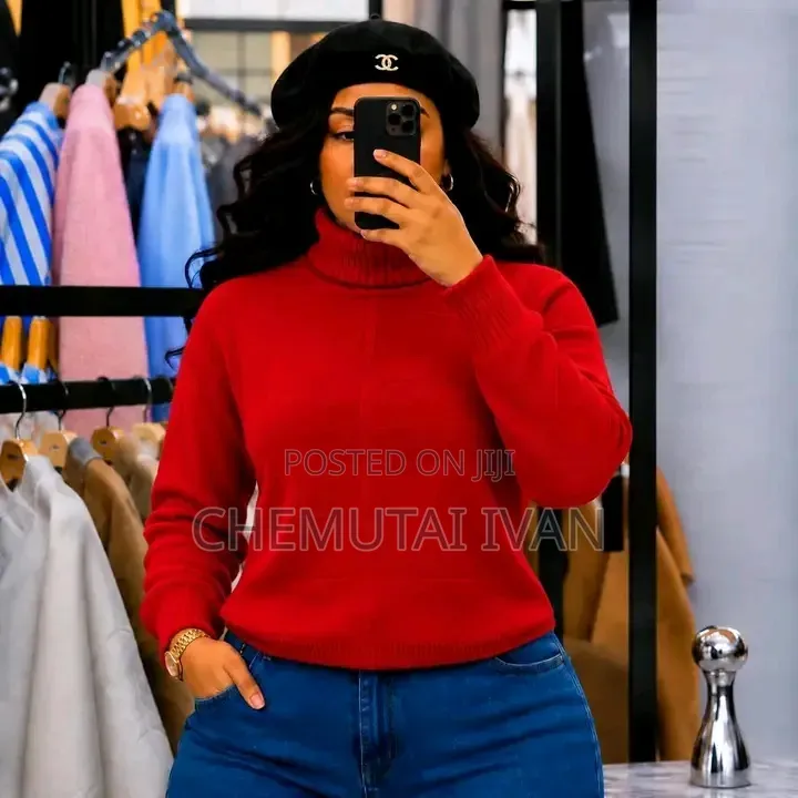 Pull Neck Sweater Shirts for Ladies
