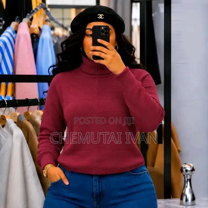 Pull Neck Sweater Shirts for Ladies