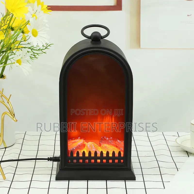 U - Shaped LED Fireplace Lantern 0