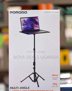 Porodo Multi-Function Stand Projector and Laptop, 360° Tray Rotation