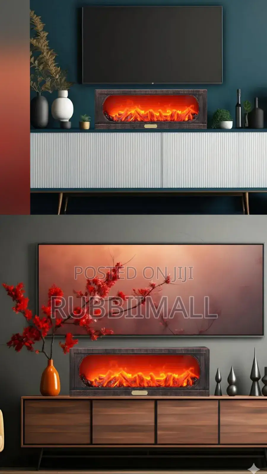 Rectangular Fireplace Lantern 24"