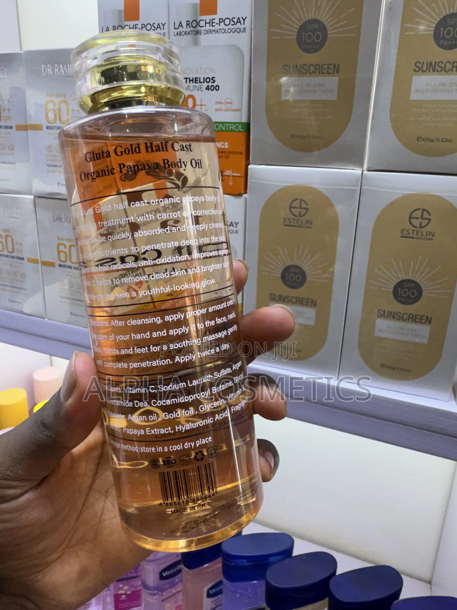 Gluta Gold Half Cast Oil With Papaya
