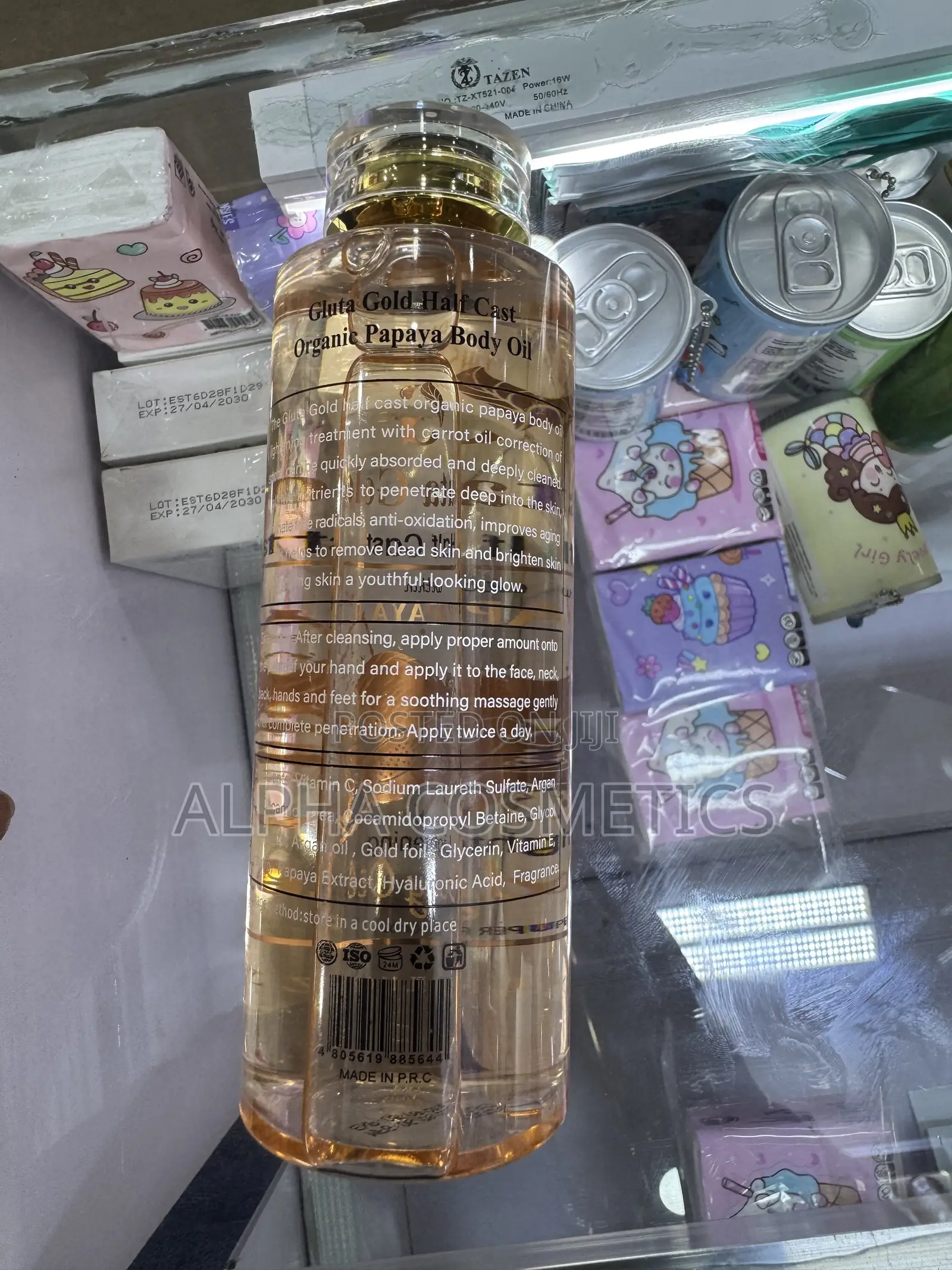 Gluta Gold Half Cast Oil With Papaya