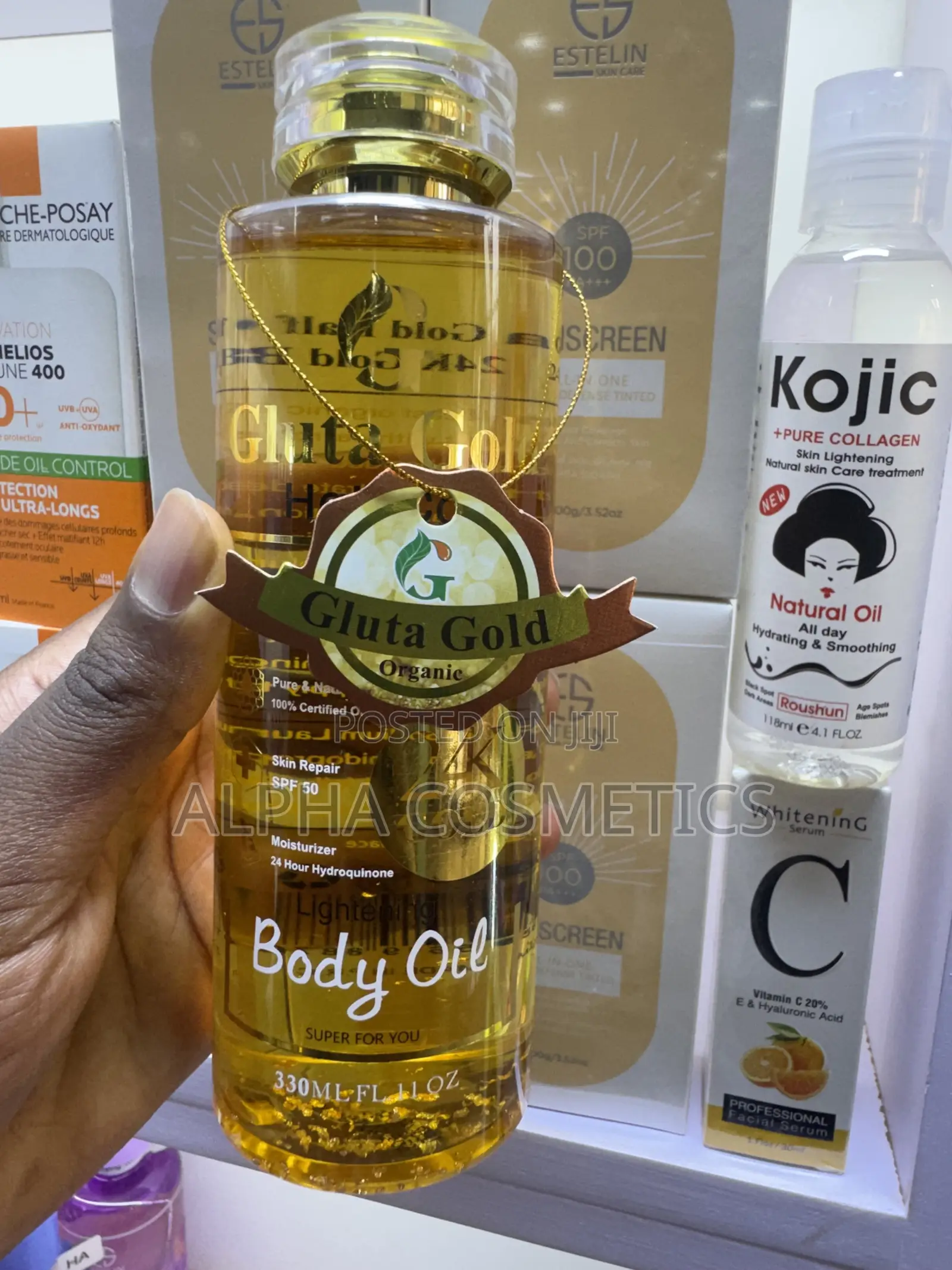 Gluta Gold Halfcast Oil With Organic Original