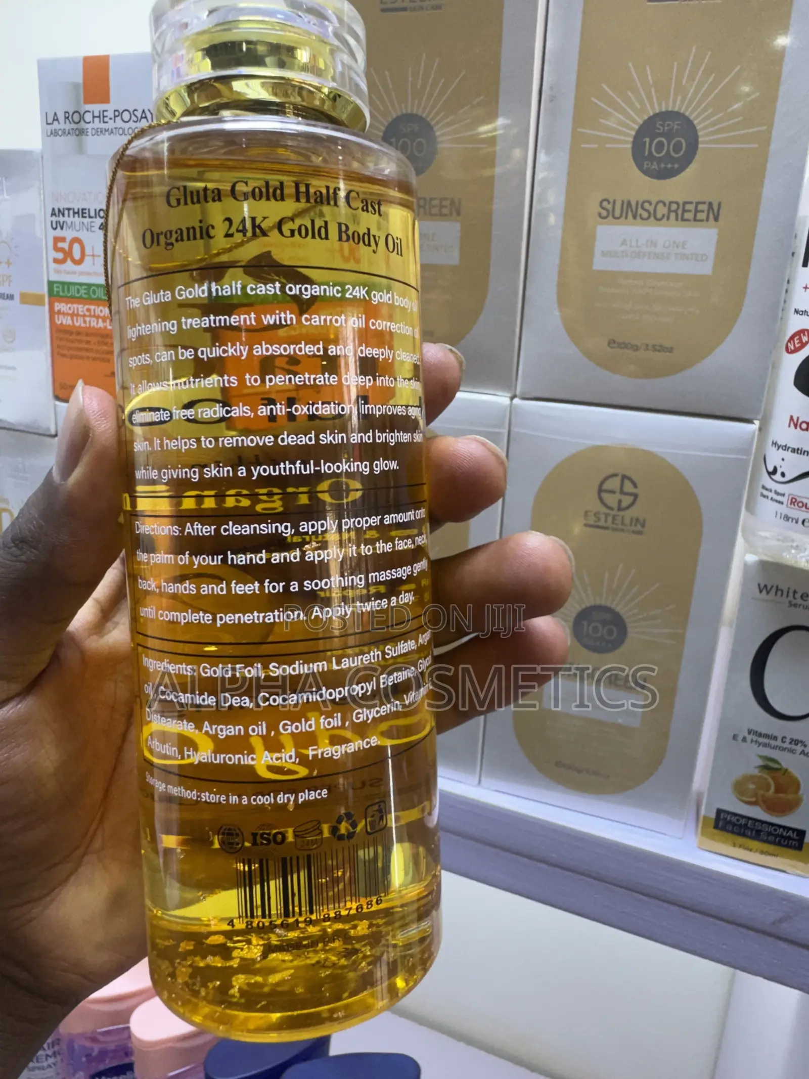 Gluta Gold Halfcast Oil With Organic Original