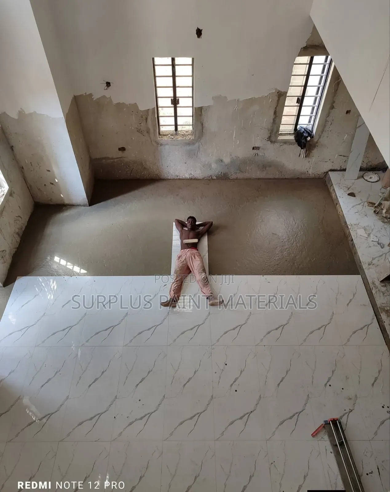 Surplus Tile Fixing