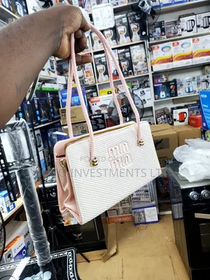 Miu Miu-Style Textured Rectangular Shoulder Bag