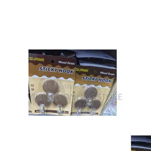 Set of Surme Wood Grain Sticky Hooks