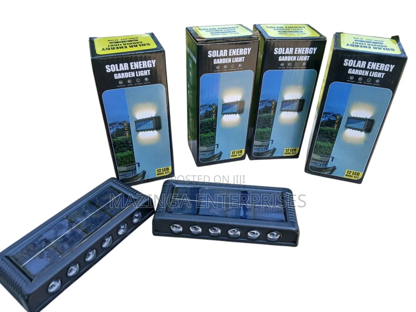 2pcs Solar Wall Lights Up Down for Garden,Balcony,Fence Lighting