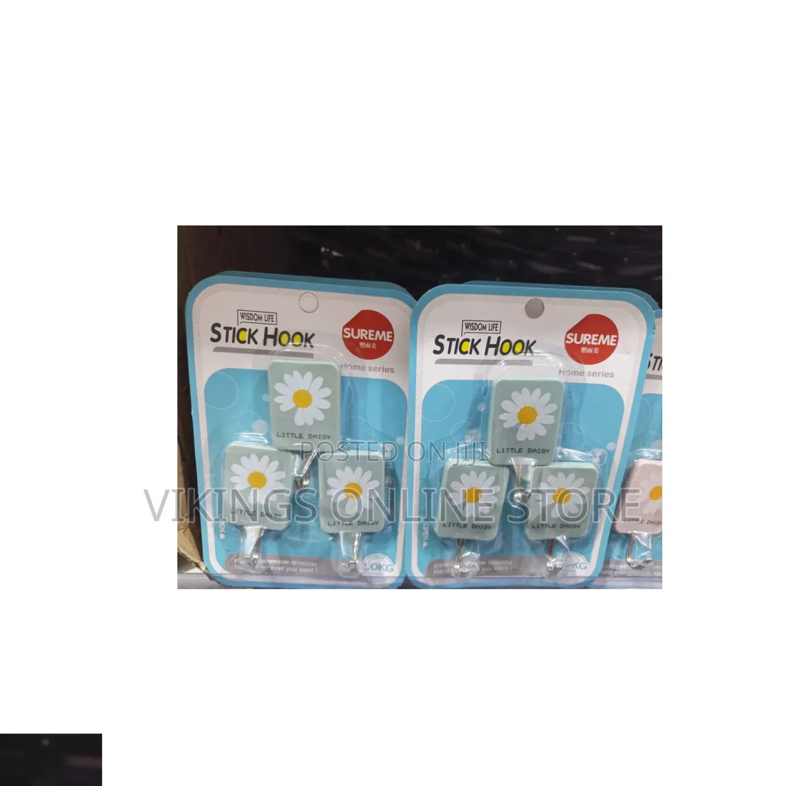 Wisdom Life Little Daisy Self-Adhesive Wall Hooks