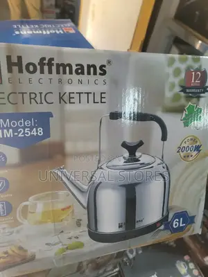 Hoffmans 6L Electric Fast Boiling With Auto Turn Off Kettle 2000W