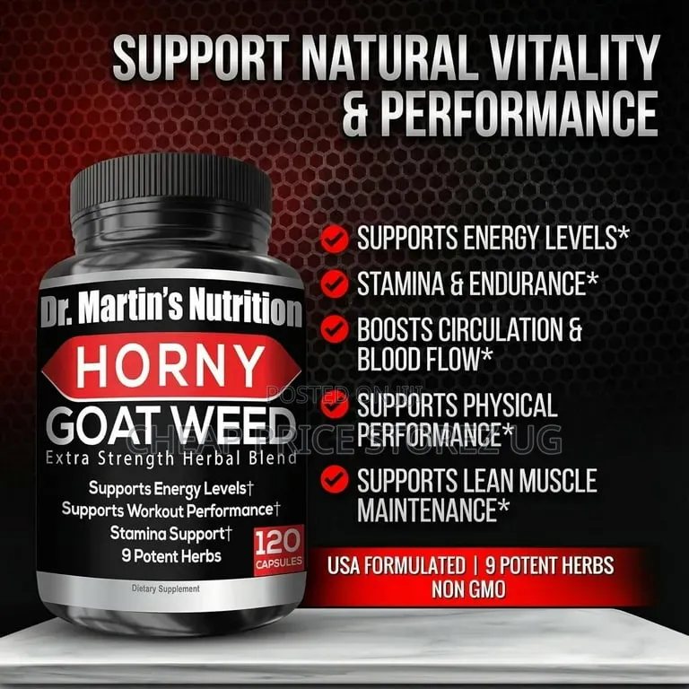 Horny Goat Weed 120 Capsules With Maca, L-Arginine, Ginseng