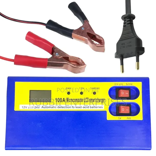 100A Microcomputer LCD Smart Car Battery Charger ( 12V 24V)