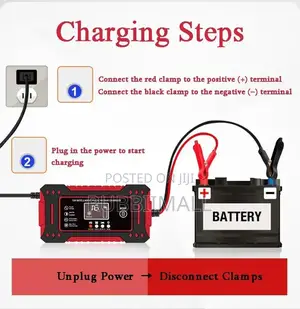 12V Intelligent Pulse Repair Battery Charger (100Ah)