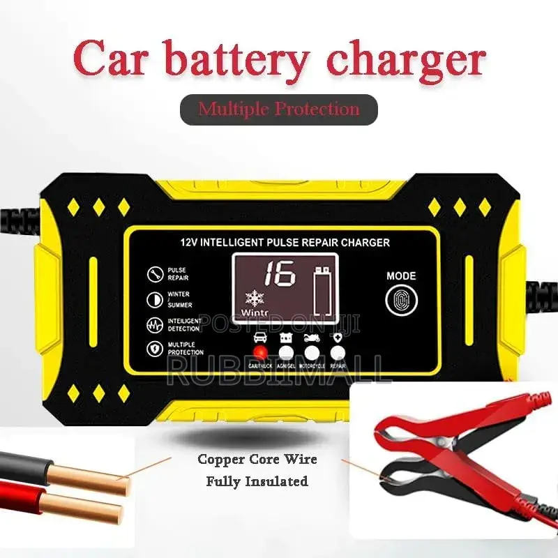 12V Intelligent Pulse Repair Battery Charger (100Ah)