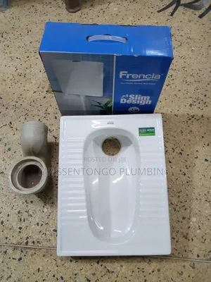 Toilet Pan Squatting With Cristina Press Plastic P Trap Sawa/All Typ