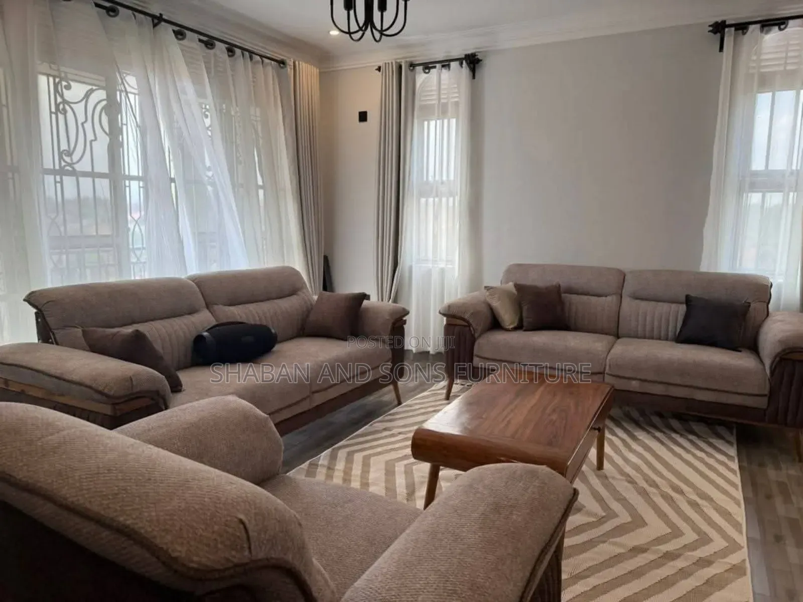 3,2and, Single Seater (6) in Fabric Material Plus a Center Table