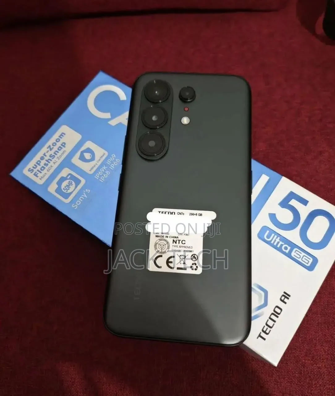 New Tecno Camon 50 Ultra 512 GB Black