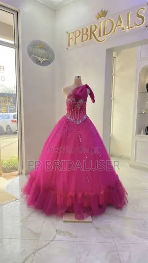 Pink Bride Changing Dresses for Hire