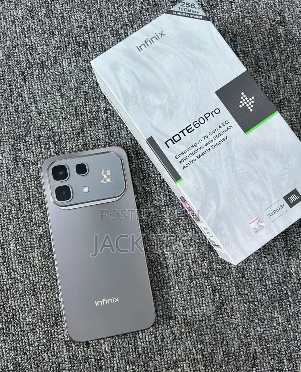 New Infinix Note 60 Pro 256 GB Gray