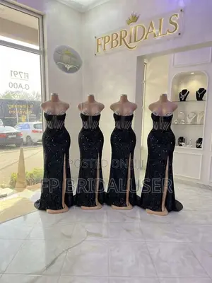 Mermaid Black Bridesmaids Dresses for Hire