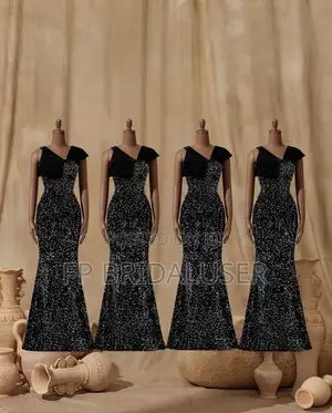 Mermaid Black Bridesmaids Dresses for Hire