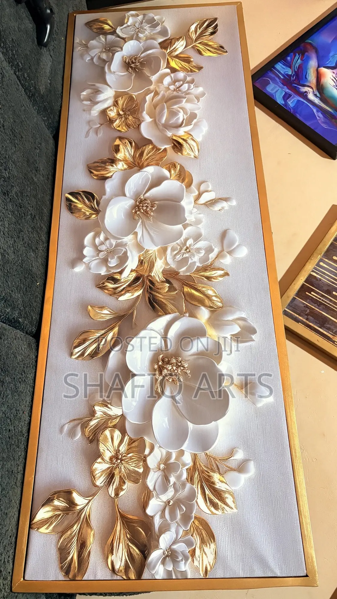 150cm by 50cm Modern Art Framed Canvas