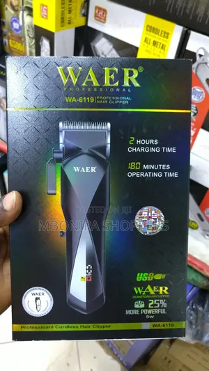 WAER Professional Electric Hair Clipper for Barber Shop LED Display