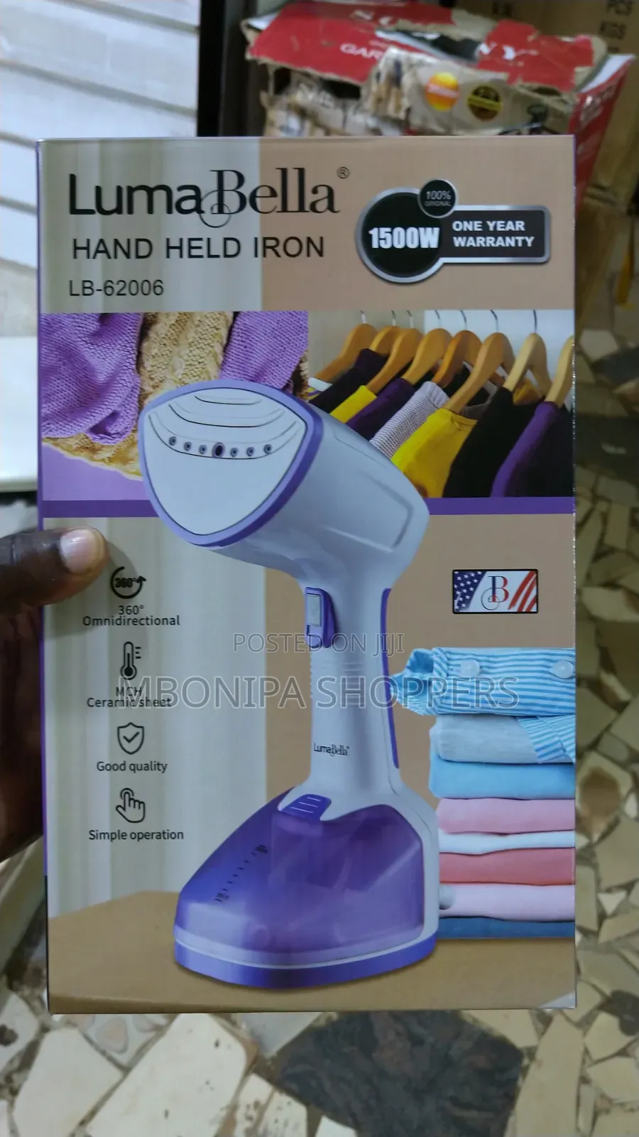 Luma Bella Hand Held Steamer Iron